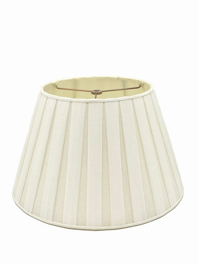 Ivory Box Pleat Linen Lampshade