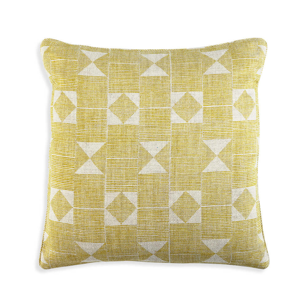 Fermoie Cushion in Yellow Flag